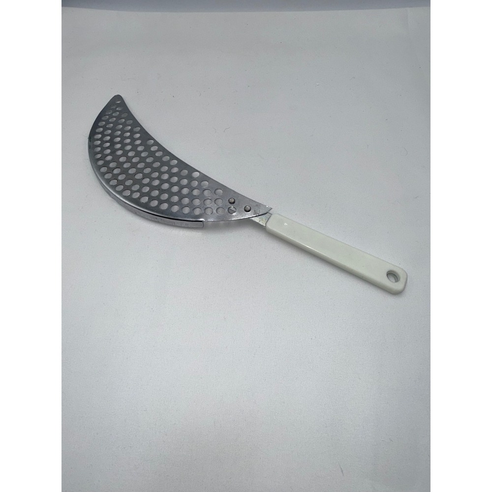 Crescent Pot Strainer Kitchen Tool Silver White Stainless